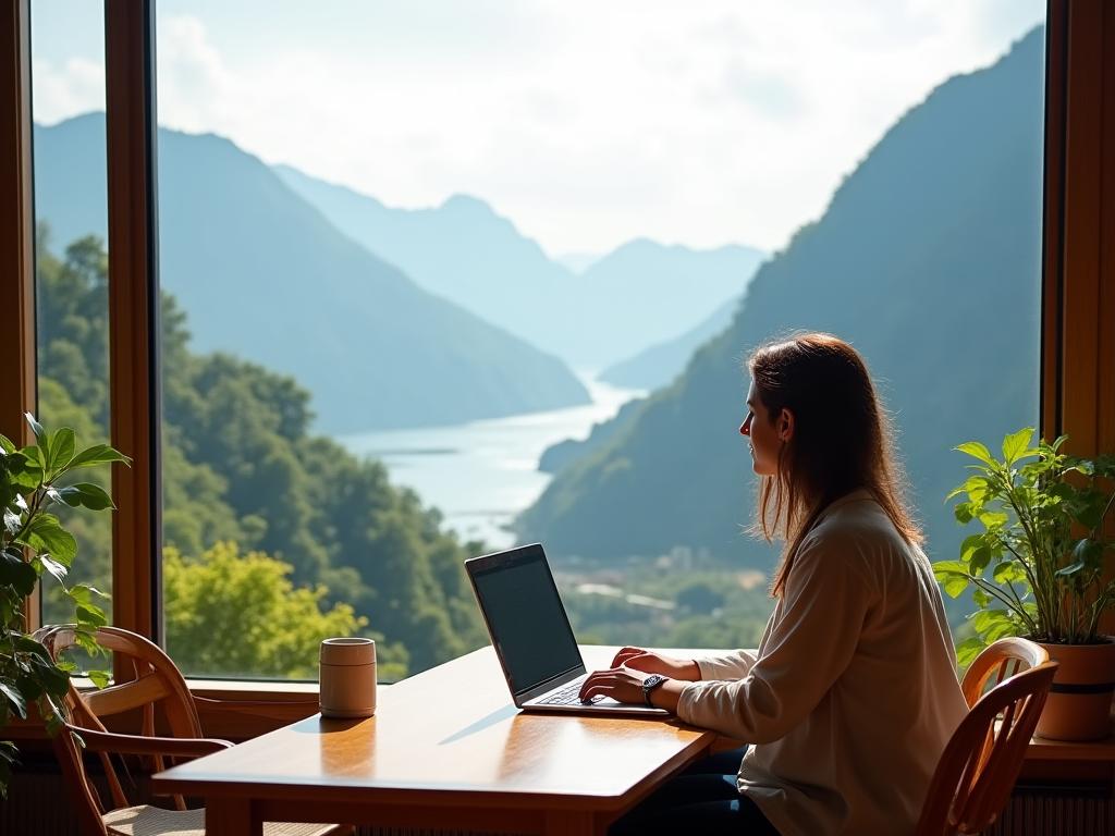 Remote Work Scenic Location